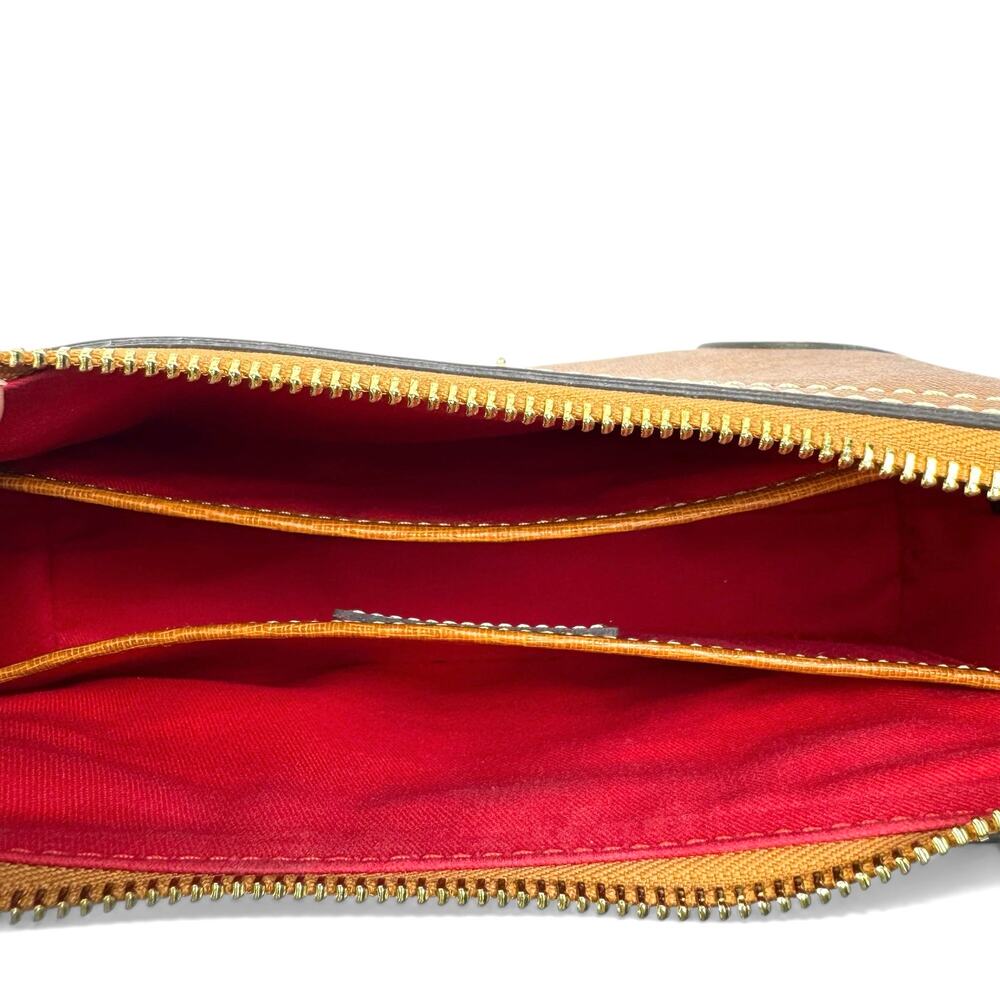 Dooney & Bourke Dixon Small Saffiano Leather Structured Hobo Shoulder Bag - Picture 11 of 13